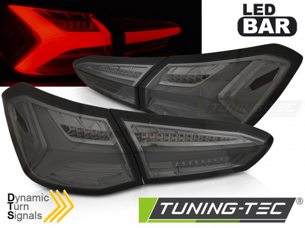 LED Lightbar Design Rückleuchten für Ford Focus MK4 3/5 Türer 18-21 rauch Dynamische Blinker